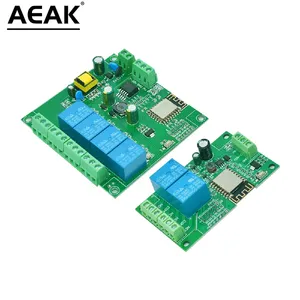 Módulo de relé WIFI inalámbrico ESP8266, 4 canales, ESP-12F, placa de desarrollo Wifi, CA/CC, 5V/7-28V/5-80V, fuente de alimentación