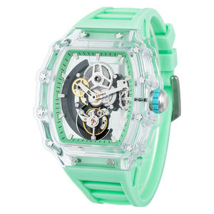 Relojes ODM de nueva llegada para hombre, reloj mecánico automático, relojes mecánicos de pulsera impermeables para hombre, diseño de barril, OEM - Product Image 4