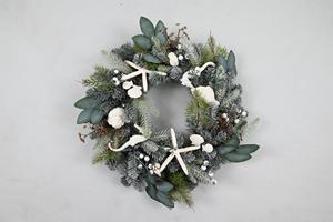 Popular Customized Green Leaves Artificial Christmas Wreath for Front <b>Door</b> Wall <b>Window</b> Party - Product Image 4