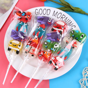 Sıcak Satış Renkli Komik Farklı Meyve Aromalı Jelibon Araba Şeklinde Yumuşak Şeker Lolipop - Product Image 2