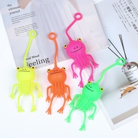 Exerciceur de main KEHUI Factory Outlet, matériau TPR souple, balle gonflable, design de petite grenouille de dessin animé, jouet anti-stress pour enfants