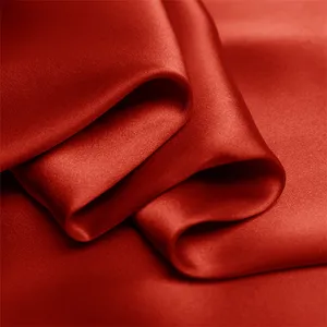 19m/m 108cm 90% Silk And 10% Spandex Silk Stretch Satin Charmeuse Fabric For Dyeing Or Printing