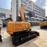 Excavatrice sur chenilles SANY SY95C d'occasion, marque chinoise, 9,5 tonnes, mini-pelle hydraulique de seconde main pour l'aménagement paysager en montagne, exportation