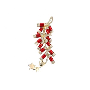 New Year Style Chinese Style Neckline Accessories Red Festive Coat Pin Firecrackers Firecracker Brooch
