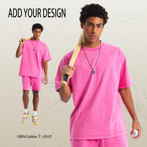 Camiseta de Hombre de Alta Calidad para Streetwear, Camiseta Lisa de 250 g/m², Peso Pesado, para Impresión de Logotipos, para OEM - Product Image 2