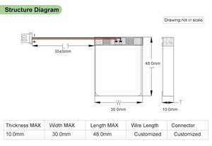3.7V WLY 충전식 lipo 배터리 103048 1500mah 리튬 이온 배터리 휴대 전화 powerbank - Product Image 5