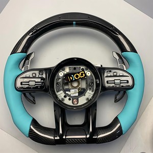 Volant sport en fibre de carbone DOS pour <span class=keywords><strong>Mercedes</strong></span>-Benz A35/A45/C63/C43/E53/E63/G63/G500/G55 pour AMG GT S63/GLE63/GLA45 W223 - Product Image 4