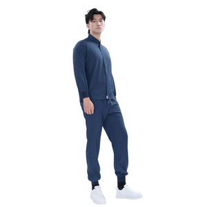 Комплект спецодежды из полиэстера в стиле унисекс, королевский синий, 4 способа, эластичный комплект из двух предметов, с длинным рукавом, Заводская униформа - Product Image 6