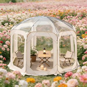 โดมใสทุกสภาพอากาศ พร้อมระบบทำความร้อน เหมาะสำหรับงานปาร์ตี้แคมป์ปิ้งในฤดูหนาวและกิจกรรมในสภาพอากาศหนาวเย็น - Product Image 4