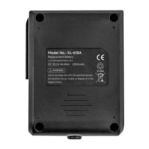 Batterie de remplacement au lithium 22,2 V 2000 mAh~3200 mAh pour aspirateur sans fil portatif XL-618A Moosoo X6 - Product Image 1