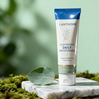 LANTHOME lance la crème hydratante quotidienne légère personnalisée OEM, réparatrice de la barrière cutanée, apaisante et calmante, à base de collagène pour le visage