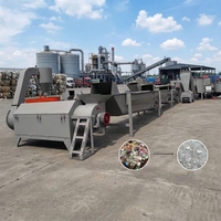 Machine de recyclage des bouteilles en plastique usagées, ligne de broyage et de lavage à sec des bouteilles en plastique, usine de lavage du plastique