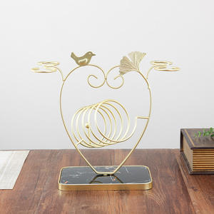 Customized <b>Table</b> Decorative Antique Wine Rack Single Champagne Beer Bottle Holder and Wine Glass Stand - Product Image 5