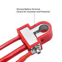 Solide Zin Positif Négatif Amplificateur De Voiture Pince De Batterie Bornes De Batterie Couverture Adaptateur Colliers Ensembles
