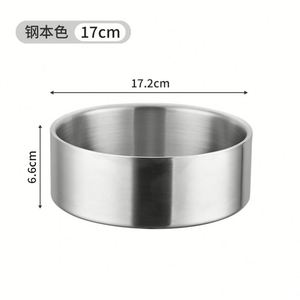 Bol à eau pour chien en métal épais et durable de 32 oz, intérieur en acier inoxydable 304, extérieur mat, pour une utilisation en extérieur par tous les temps - Product Image 1