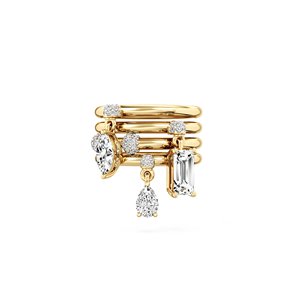 <span class=keywords><strong>2025</strong></span> phụ nữ mới mạ Vàng ngón tay trang sức hình học 5A phát ra tia lửa CZ Stack Charm Nhẫn DIY xếp chồng thiết kế - Product Image 1
