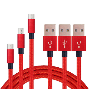 USB 2,<span class=keywords><strong>0</strong></span> A macho A Micro <span class=keywords><strong>B</strong></span> Cable de Micro USB Cable OEM fábrica 1m 2m 3m de Nylon trenzado de Cable Micro USB - Product Image 1