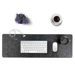 Экологичный Настольный коврик из войлока 90 х30 см для клавиатуры и мыши