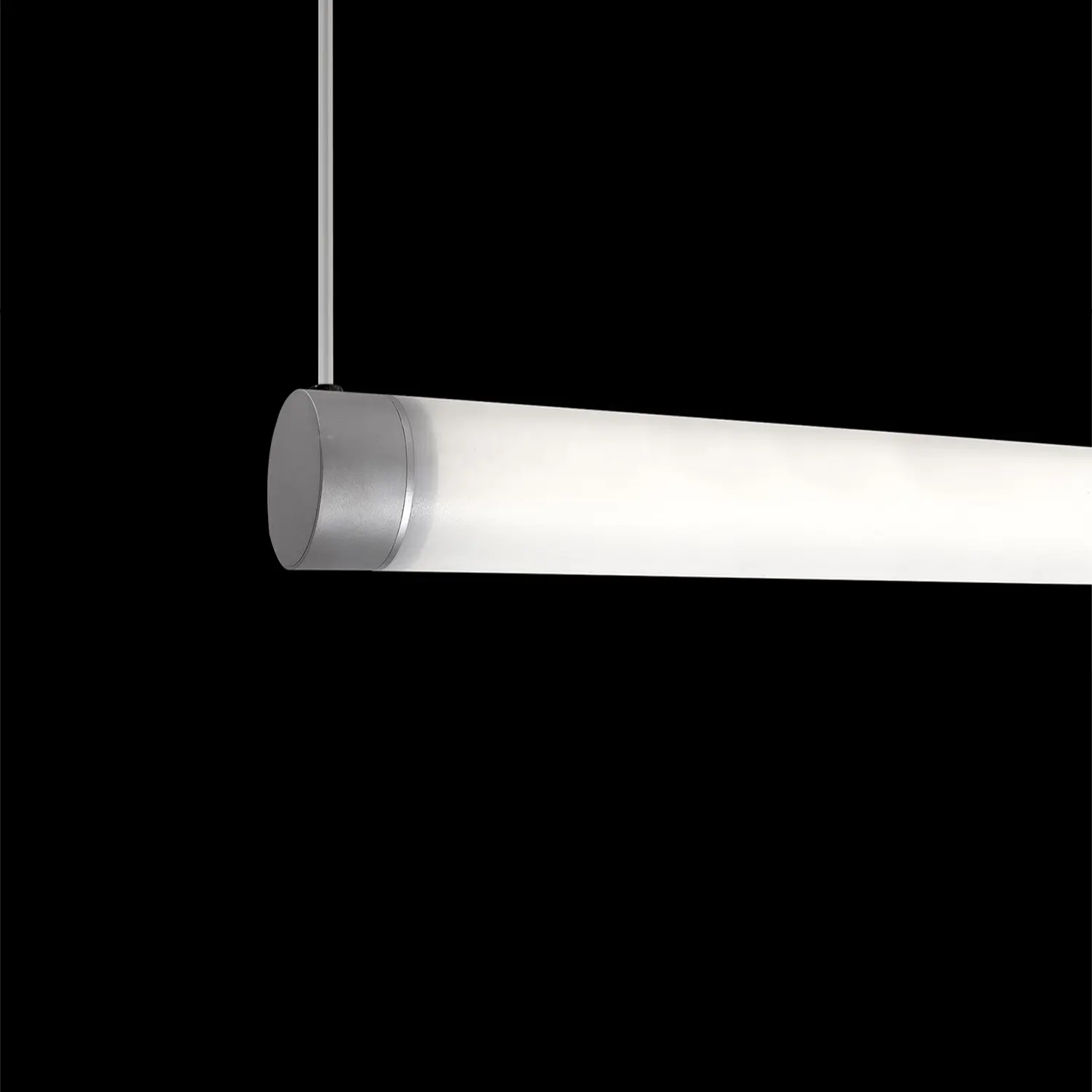 Круглая Световая трубка диаметром 70 мм с белыми акриловыми линзами, архитектурное светодиодное линейное освещение с углом поворота 360 градусов