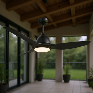 Ventilateur de plafond LED Bredoom de 52 pouces avec lumière, moteur DC, télécommande 6 vitesses pour patio, design moderne - Product Image 2