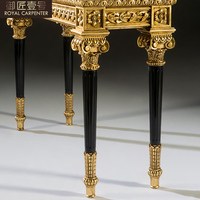 Table d'entrée en bois massif de style européen pour couloir et salon, table décorative française de style baroque italien
