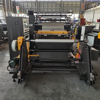 Machine de ruban roulant adhésif thermofusible à haute productivité pour le masquage et le ruban de papier crêpé avec machine de découpe