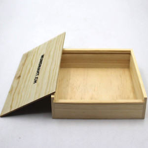 Caja <span class=keywords><strong>de</strong></span> madera <span class=keywords><strong>de</strong></span> pino sin terminar, embalaje <span class=keywords><strong>de</strong></span> regalo con tapa deslizante, tamaño <span class=keywords><strong>de</strong></span> logotipo personalizado - Product Image 4