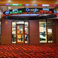 Bar Café Tienda Frentes Tira comercial Pantallas Led Ventana lineal delgada flexible Decoración de pared Anuncios dinámicos Tablero de letrero LED