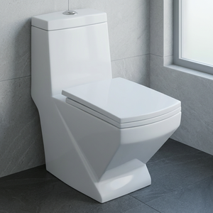 Inodoro de Cerámica de Una Pieza de Alta Calidad en Oferta - Inodoro Decorativo Tipo Diamante para Baño, Monobloque Portátil - Product Image 1