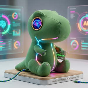 Peluche intelligente T-Rex <span class=keywords><strong>dinosaure</strong></span> Cuteyeah avec IA, jouet Montessori parlant pour enfants, cadeau d'anniversaire, déballage personnalisé - Product Image 2