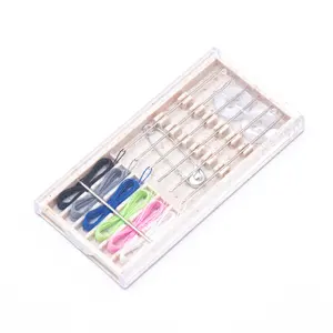 Portable Customized Travel Eco-friendly Needle And Thread Storage Box Set Hotel Accessories Straw Sewing Kit