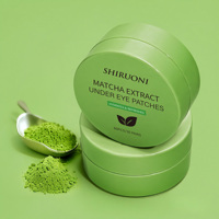 Coussinets de gel pour les yeux de marque privée estompent les cernes éliminant les rides hydratant et rafraîchissant le masque pour les yeux en hydrogel Matcha