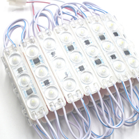 Module LED à haute luminosité 3LED 110V 220V dimmable IP65, panneau publicitaire circulaire double face