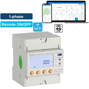 O medidor pagado pré-pago do ADL100-EYNK Smart 4G WIFI único opcional/medidor 1 phase da energia do Kwh com controlo a distância