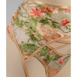 Ceintures amincissantes en forme de corps avec crochet en métal pour femmes <span class=keywords><strong>Porte</strong></span>-jarretelles brodé en dentelle Chaussettes une pièce Bas sexy - Product Image 4