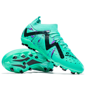 Chaussures de football montantes pour adultes et enfants, <span class=keywords><strong>crampons</strong></span> TF à <span class=keywords><strong>crampons</strong></span> longs, pour entraînement et compétition, unisexe, automne, pour terrain synthétique - Product Image 1