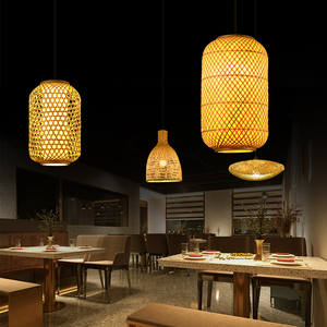 Lámpara Colgante Redonda de Mimbre y Bambú de Diseño Nórdico Moderno para Cocina y Comedor, Decoración del Hogar - Product Image 4