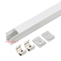 Profil de lentilles LED en alliage d'aluminium linéaire 6063-T5, angle de faisceau de 10/30/60/90 degrés, service de découpe, forme carrée, encastré