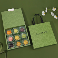 Boîte cadeau en carton blanc à 9 compartiments pour macarons, biscuits, cupcakes, pâtisseries, chocolats, desserts