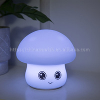 Veilleuse de dessin animé mignon pour enfants, lampe en silicone durable, multicolore et changeable, fonctionnant sur piles, veilleuse pour enfants