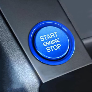 Capot de bouton de démarrage de <span class=keywords><strong>voiture</strong></span> en aluminium usiné CNC personnalisé, capot de bouton de démarrage/arrêt du <span class=keywords><strong>moteur</strong></span> - Product Image 5