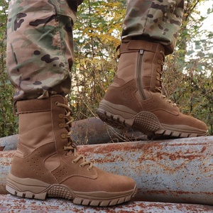 Bottes tactiques imperméables IRONDONKEY pour le camping, chaussures pour hommes avec fermeture éclair latérale, bottes hautes en cuir pour <span class=keywords><strong>la</strong></span> randonnée en désert en plein air - Product Image 2