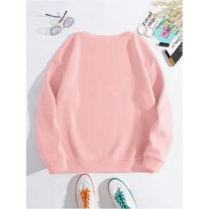 Sudadera Personalizada para Mujer, Cuello Redondo, Manga Larga, Tejido de Punto, Informal, Transpirable, para Otoño, Tela de 320g - Product Image 4