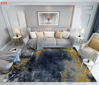 Tapis de luxe populaire fait main en velours cristallin, personnalisable, antidérapant, adapté aux animaux domestiques, à poils ras et rembourré, pour la décoration intérieure du salon