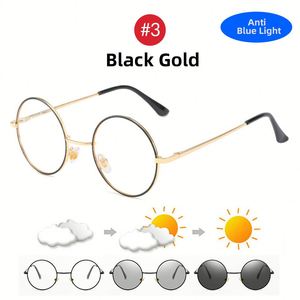Gafas de Sol Unisex de Moda 2025 con Lentes Redondos que Cambian de Color, Protección UV400, Fotocromáticas, Bloqueo de Luz Azul, Gafas para Computadora - Product Image 6