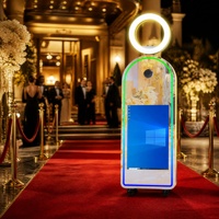 Cabina de Fotos con Marco LED de Fácil Instalación, Pantalla Táctil LCD, Cámara DSLR, para Bodas y Fiestas, Envío desde Almacén en EE. UU.