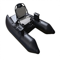 Pato de Pesca Hinchable de PVC de Alta Calidad, Bote Individual Pequeño Personalizado con Asiento para Pesca a la Deriva al Aire Libre