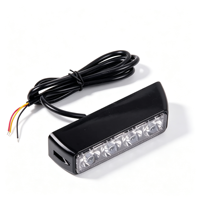 Feux de signalisation d'urgence à LED 4W, 8 modes stroboscopiques, montage latéral, boîtier en alliage d'aluminium, multicolores, clignotants, pour tout-terrain