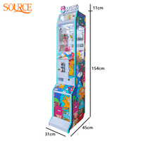 Игровой автомат-кран SOURCE Custom Mini Claw Machine с LED-подсветкой, новинка, оптовая продажа от производителя, для торговых центров, развлекательных зон и игровых комнат
