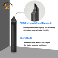 Brocas de grabado PCD de calidad superior para granito y mármol, fresa de extremo con diámetro de vástago de 6 mm y 8 mm, empaque en caja